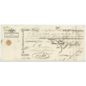 Russia Banking House Stieglitz & Company Bill of Exchange for 1900 Florins 1836 Odessa