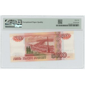 Russian Federation 5000 Roubles 1997 (2010) Specimen PMG 66 EPQ Gem UNC