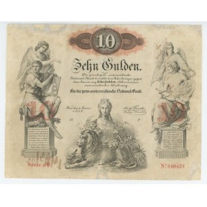 Austria 10 Gulden 1858