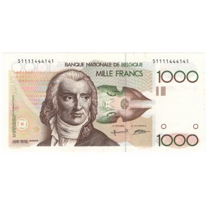 Belgium 1000 Francs 1980 - 1996 (ND)