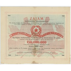 Croatia 100 Dinara = 100 Kuna 1943