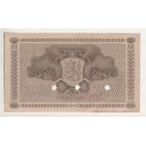 Finland 1000 Markkaa 1922 Specimen
