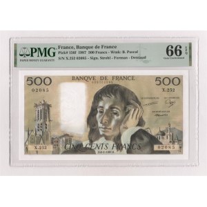 France 500 Francs 1987 PMG 66 EPQ
