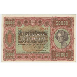 Hungary 50000 Korona 1923 Specimen