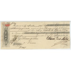 Romania Casa Comerciala Stefan I. Moscu Bill of Exchange 1500 Florins 1837