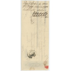 Romania Casa Comerciala Stefan I. Moscu Bill of Exchange 1500 Florins 1837