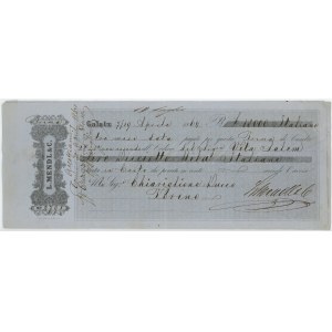 Romania L. Mendl & Co Bill of Exchange for 18000 Lire 1864 Galatz