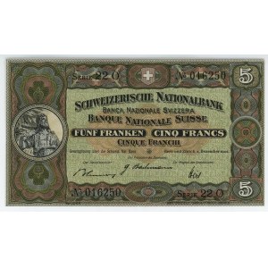 Switzerland 5 Francs 1942