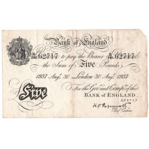 Great Britain Bank of England 5 Pounds 1937
