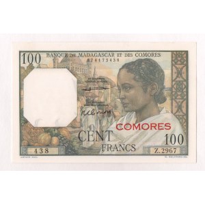 Comoros 100 Francs 1960 - 1963
