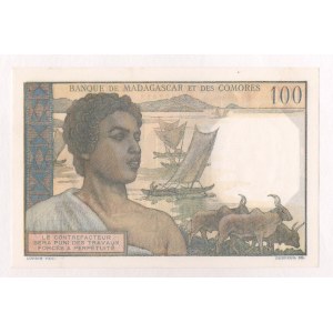 Comoros 100 Francs 1960 - 1963
