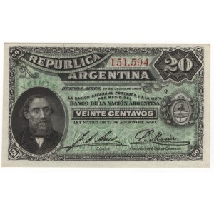 Argentina 20 Centavos 1890