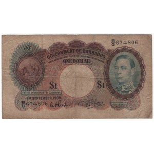 Barbados 1 Dollar 1939