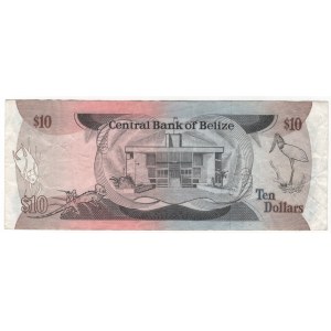 Belize 10 Dollars 1987