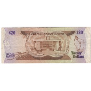 Belize 20 Dollars 1986