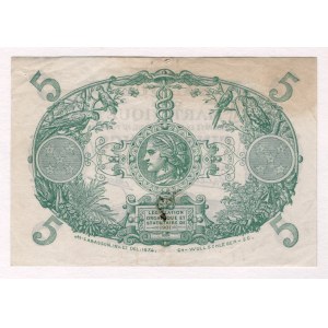 Martinique 5 Francs 1934 - 1945