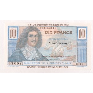 Saint Pierre & Miquelon 10 Francs 1950 - 1960