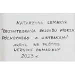 Katarzyna Lembryk (ur. 1990, Biłgoraj), Dezintegracja pejzażu Morza Północnego z wiatrakami, 2023