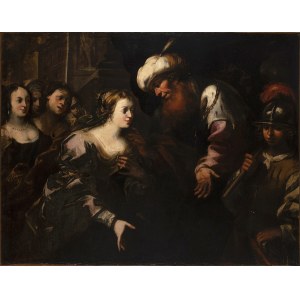 Giovanni Andrea De Ferrari (1598-1669),, Meeting between Solomon and the Queen of Sheba