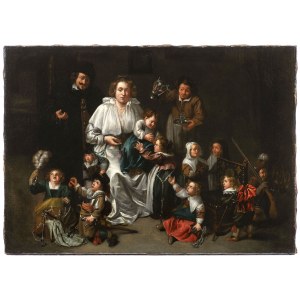 Willem van Herp (1614 - 1677), Group Portrait of a Large Family