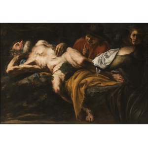 Old Master, Giovanni Battista Langetti (1635-1676), Drunken Noah
