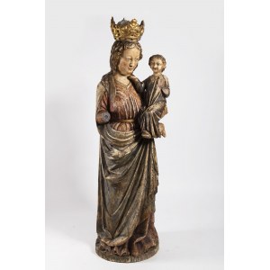 A large statue of the Madonna and Child, 20. century, A large statue of the Madonna and Child, 20. century