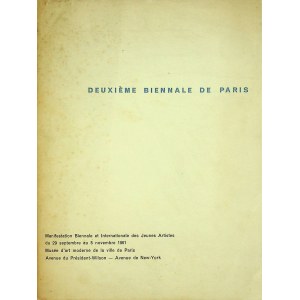 DEUXIEME BIENNALE DE PARIS: MANIFESTATION BIENNALE ET INTERNATIONALE DE JEUNES ARTISTES Edice 1961.