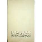 EXLIBRISY ZBIGNIEWA JÓŹWIKA FOR EMPLOYEES OF THE MARIA-CURIE-SKŁODOWSKA UNIVERSITY IN LUBLIN, 1979, dedication by the Author