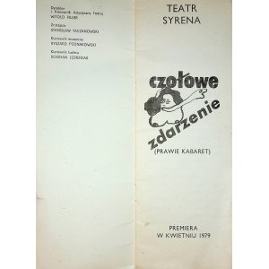 [THEATRAL PROGRAM] CZOOWE ZDARZENIE, directed by Jan PIETRZAK, 1979.
