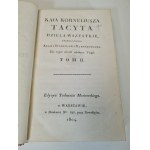 Tacitus Cornelius - DZIE£A ALLKIE Übersetzt von A.S. Naruszewicz Band II 1804