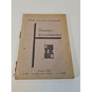 [SPORT] POLSKI ZWIĄZEK BOKSERSKI - Statuty, regulaminy (1947)