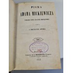 MICKIEWICZ Adam - PISMA tom 1-8 Wyd.Merzbach 1858 Pan Tadeusz - prvé vydanie v Poľsku