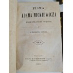 MICKIEWICZ Adam - PISMA tom 1-8 Wyd.Merzbach 1858 Pan Tadeusz - first edition on Polish soil