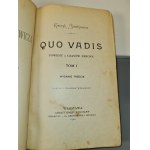 SIENKIEWICZ Henryk - QUO VADIS T. I-III Wydanie Trzecie 1900