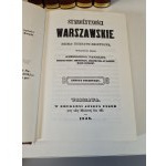 WEJNERT Aleksander - STAROŻYTNOŚCI WARSZAWY Tom I-VI Reprint