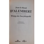 ROND D'ALEMBERT Jean - INTRODUCTION TO THE ENCYCLOPEDIA Masterpieces of Great Thinkers
