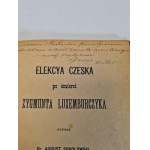 SOKOŁOWSKI ELEKCYA CZESKA PO ŚMIERCI ZYGMUNTA LUXEMBURCZYKA Wyd. 1876 Dedykacja Autora