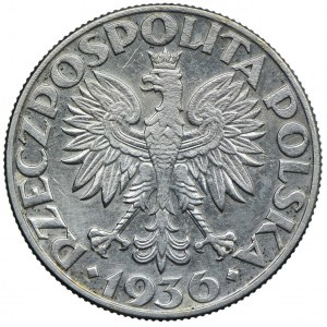 5 złotych 1936, Żaglowiec