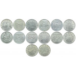 Rakúsko, 100 šilingov 1975-1979 (14 ks).