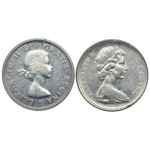 Kanada, 1 dolar 1962, 1966 Ottawa, Canoe (2szt.)