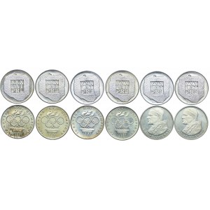 Zestaw, 200 złotych 1974, 1976, 1000 złotych 1982, 1983 (12szt.)