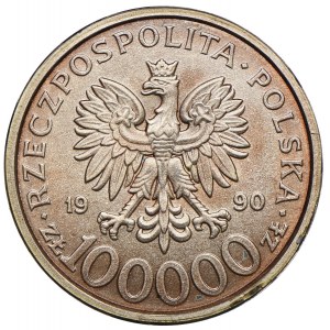 100.000 złotych 1990 Solidarność, typ B