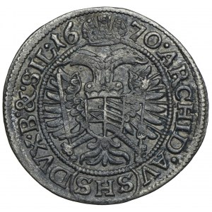 Silesia, Silesia under Habsburg rule, Leopold I, 3 krajcary 1670, Wrocław