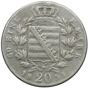 Niemcy, Saksonia-Coburg-Gotha, Ernest I, 20 krajcarów 1831, Gotha