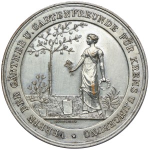 Austria, medal z początku XX w. - Za zasługi dla stowarzyszenia przyjaciół ogrodów z okolic Krems