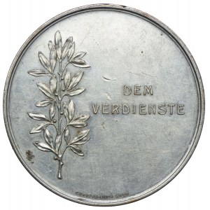 Rakúsko, medaila zo začiatku 20. storočia. - Za zásluhy o Spolok priateľov záhrad v oblasti Kremsu.