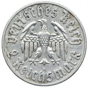 Niemcy, Republika Weimarska, 2 marki 1933 A, Berlin, Marcin Luter