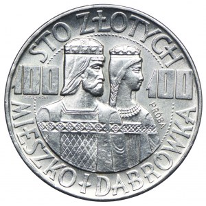 100 Zloty 1966, Warschau, Mieszko und Dąbrówka, PRÓBA