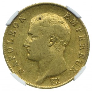 Francúzsko, Napoleon, 40 frankov 1806 I, Limoges, NGC XF40