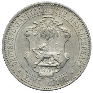 Deutsch-Ostafrika, Wilhelm II, 1 Rupie 1901, Berlin